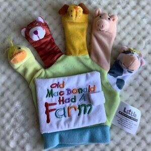 Little Scholastic Old MacDonald Had A Farm Hand Puppet with Attached Mini Book